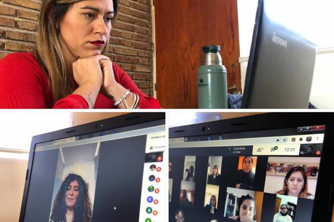 Encuentro virtual de la legisladora Tania Kyshakevych con Claudia Martínez