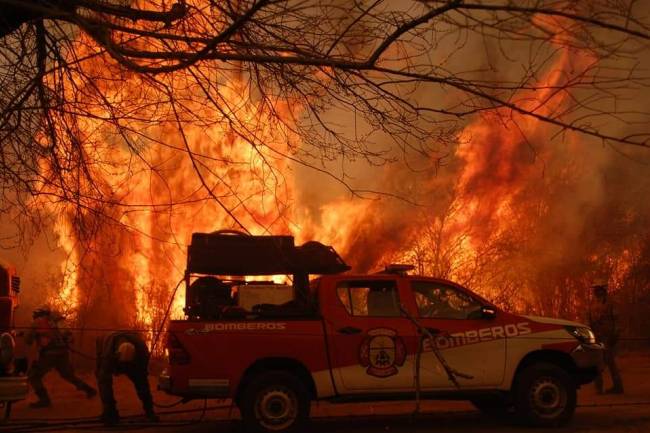 Los incendios no paran en las Sierras de Córdoba