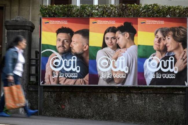 Con referéndum, Suiza dice sí al matrimonio igualitario