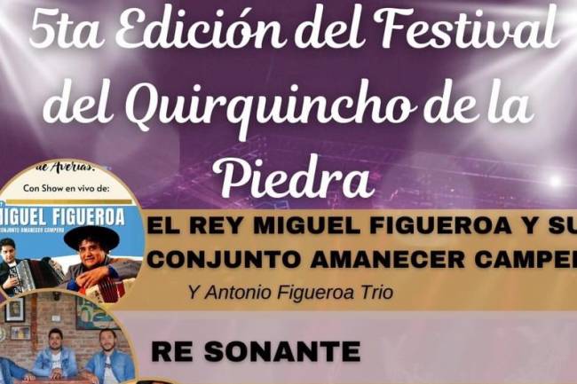 Se viene otra edición del Festival del Quirquincho de la Piedra
