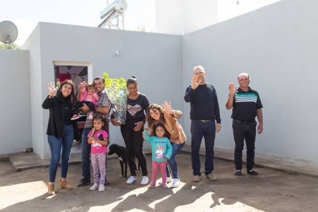 En Los Chañaritos, familias lograron cumplir con el sueño de la  casa propia