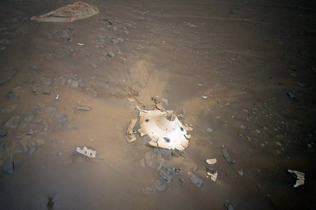 Nave espacial descubierta en Marte