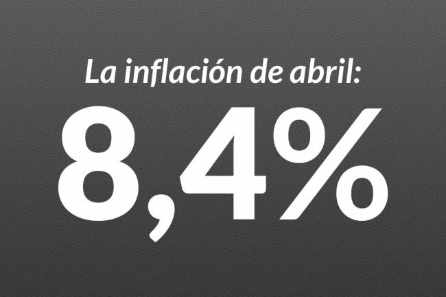 La inflación sigue imparable: subió 8,4% en abril y llegó al 108,8% interanual