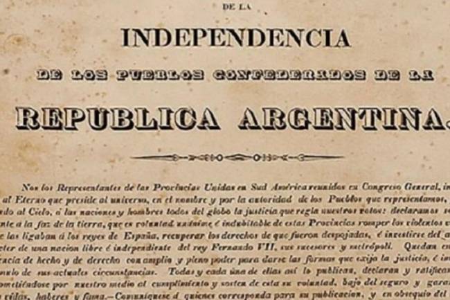 Recuperaron un documento original de la declaración de la Independencia de 1816