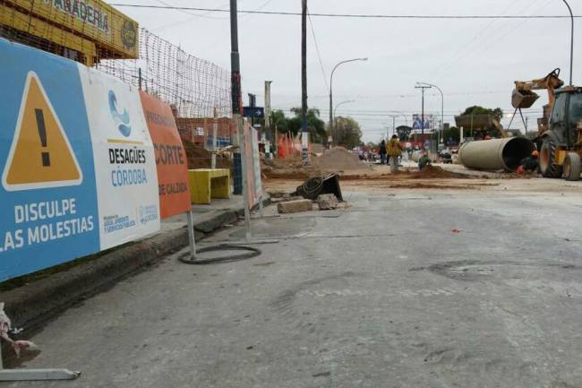¡Atención! Por obras de desagüe habrá desvío de tránsito en un sector de la ciudad de Córdoba