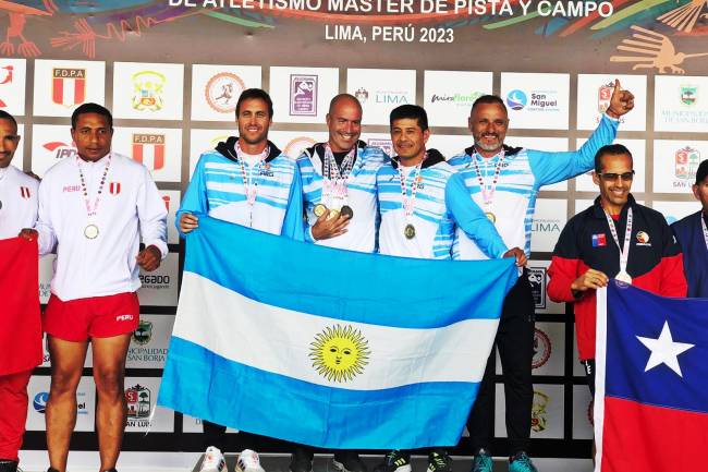 Espectacular actuación de un bellvillense en el Sudamericano Máster de Atletismo en Perú