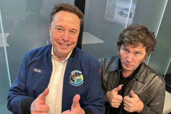 El presidente Milei se reunió con el empresario multimillonario Elon Musk