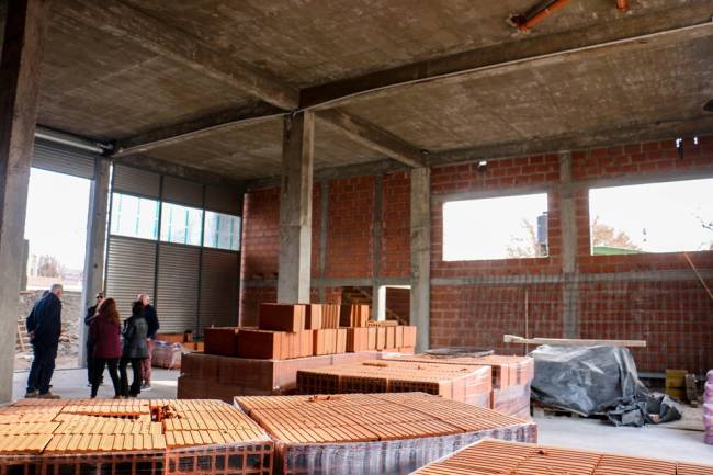 Gran avance de la obra del nuevo cuartel de Bomberos Voluntarios