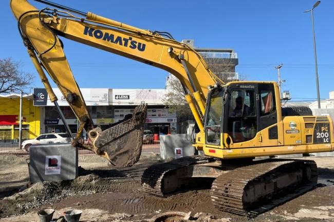 Gran avance de la obra de desagües en Alta Gracia