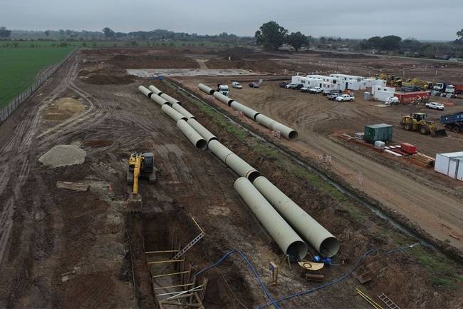 Gran avance de la megaobra del acueducto interprovincial