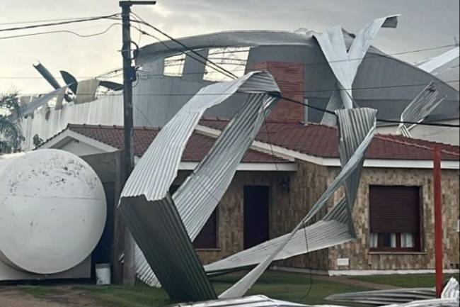 Temporal en La Playosa con dos heridos