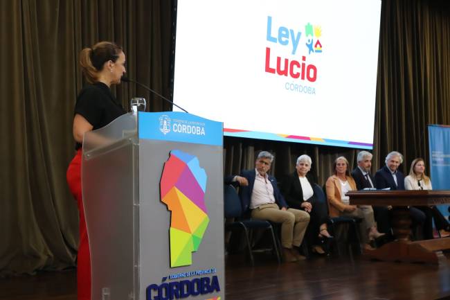 La Provincia lanzó la 1° Cohorte de la Ley Lucio en Córdoba