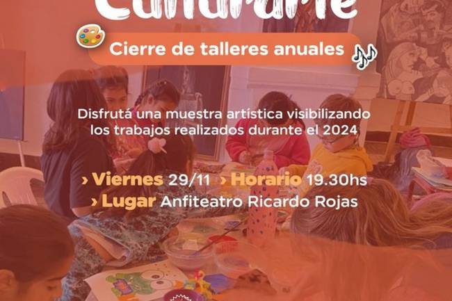 Río Ceballos: CULTURARTE - Cierre de talleres anuales.