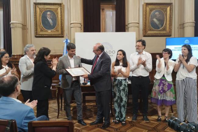 El Senado de la Nación entregó reconocimiento al Municipio de Jesús María