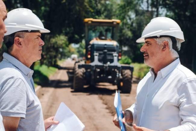 Próximamente, el barrio Villa Rivera Indarte tendrá la totalidad de sus calles con pavimento