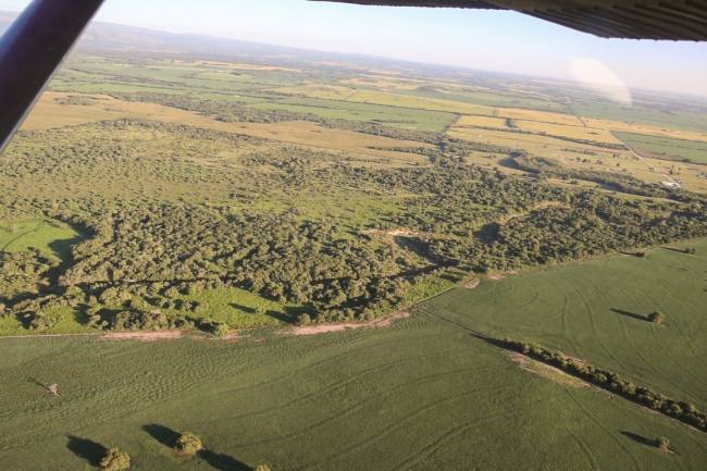 Colonia Caroya: Sobrevuelo por la Reserva San Carlos y el río Carnero