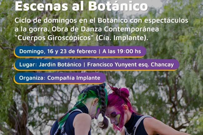 Tardes de arte y danza para pasar un domingo familiar en el Jardín Botánico