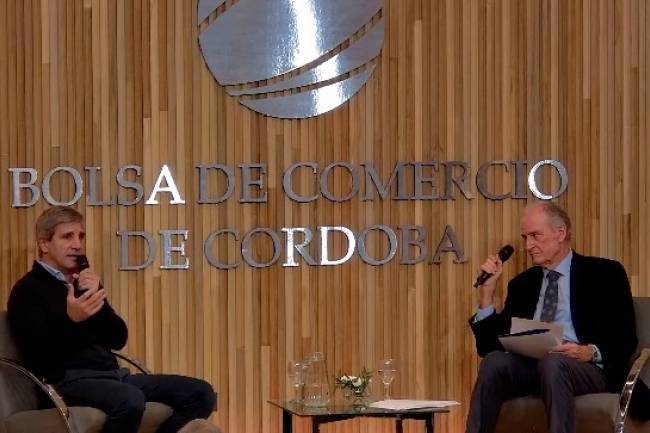 Caputo en Córdoba: "Planteamos el inicio de un cambio de régimen que apunta a devolverle la libertad a la gente"