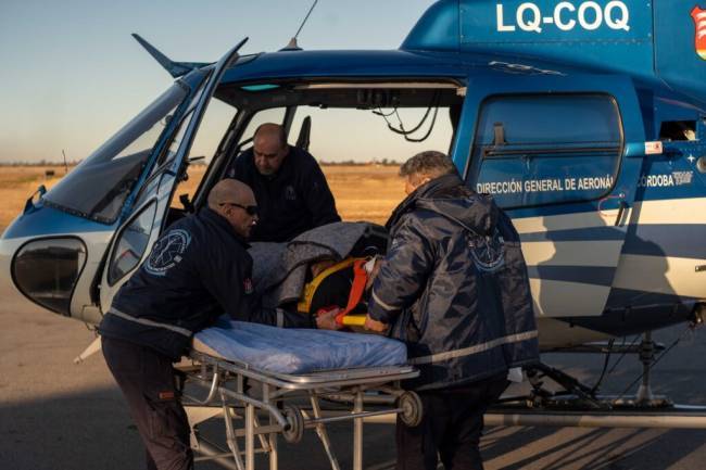 Turista herido en el Champaquí: La Provincia desplegó un operativo aéreo sanitario de urgencia