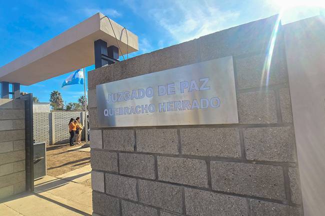 En Quebracho Herrado, inauguraron la sede del Juzgado de Paz
