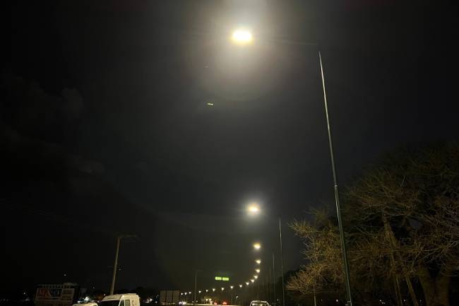 Quedó inaugurada la nueva iluminación LED en el ingreso sur de Morteros