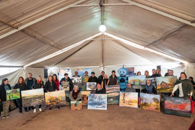 Ticino se vistió de arte: los atardeceres inspiraron el 13° Encuentro Nacional de Pintores Paisajistas
