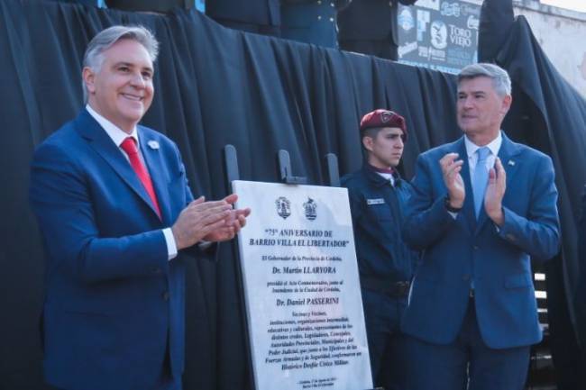 Villa El Libertador celebró sus 75 años con un desfile cívico militar en honor a San Martín