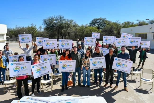Productores de Chancaní reciben fondos por cuidar el monte