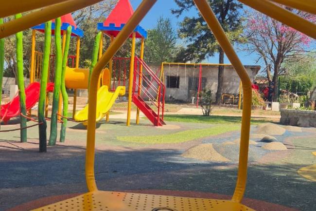 Villa Allende: la plaza de barrio La Cruz estrena su nueva cara