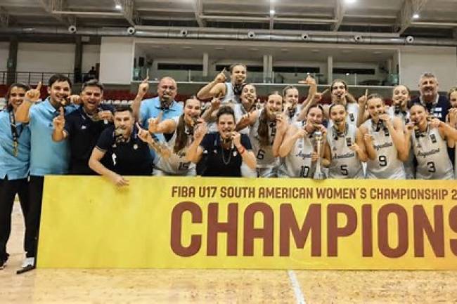 Surtido deportivo: ARGENTINA CADETAS, CAMPEONAS DE BASQUET S-17