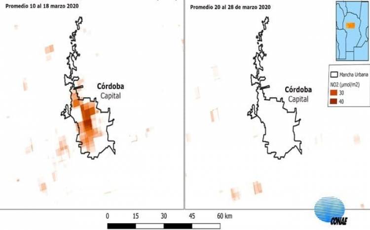 Con Cuarentena y Coronavirus  la contaminación disminuye en Córdoba