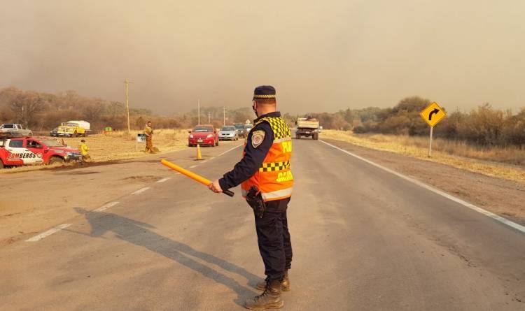 Incendios: corte total de la RN38, tramo Capilla del Monte – Cruz del Eje