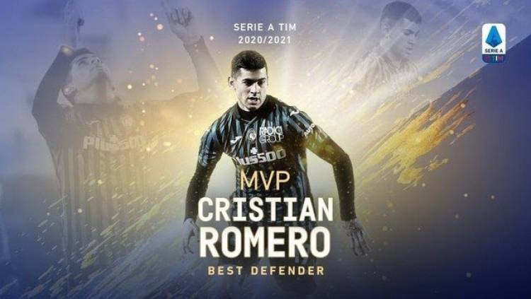Cristian Romero fue elegido como el mejor defensor de la Serie A