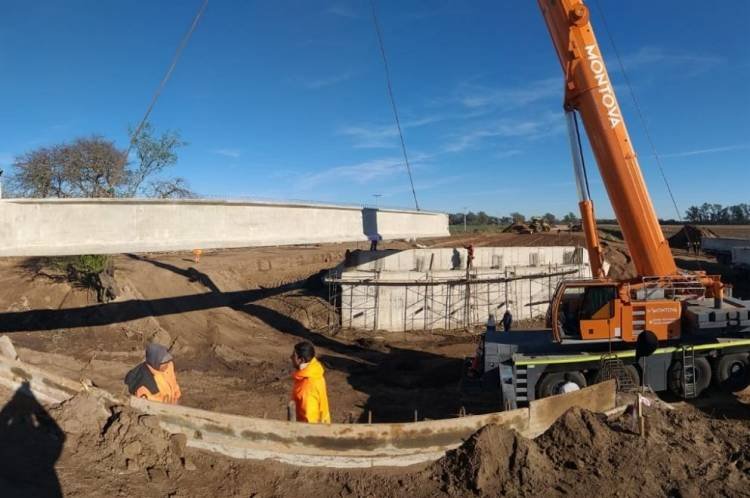 Importante avance de la obra de circunvalación en Villa Nueva