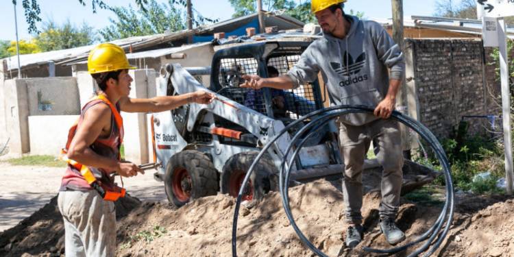 Barrio Villa Ábalos: Gran avance en las obras de agua potable