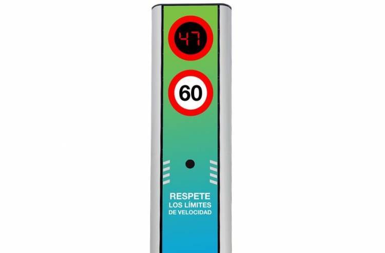 Anisacate: A la vera de la ruta 5, instalarán un tótem indicador de velocidad 