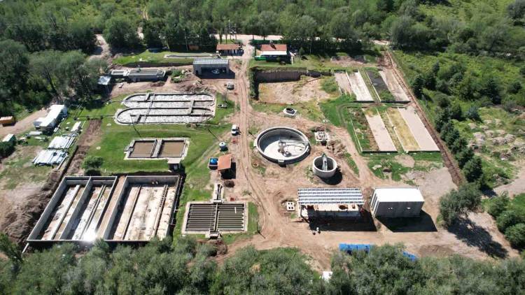 En Villa General Belgrano, la obra de saneamiento se encuentra en su etapa final