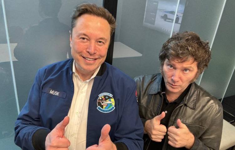 El presidente Milei se reunió con el empresario multimillonario Elon Musk