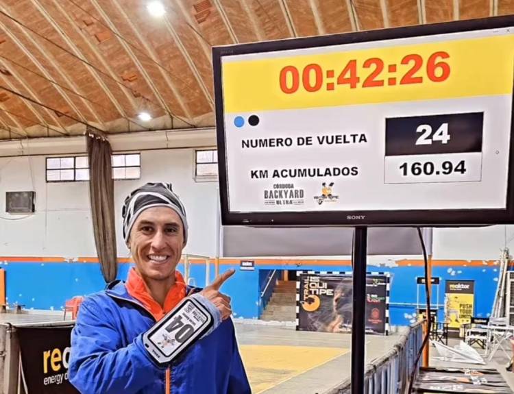 Carrera extrema: corrió más de 160 km en 24 hs