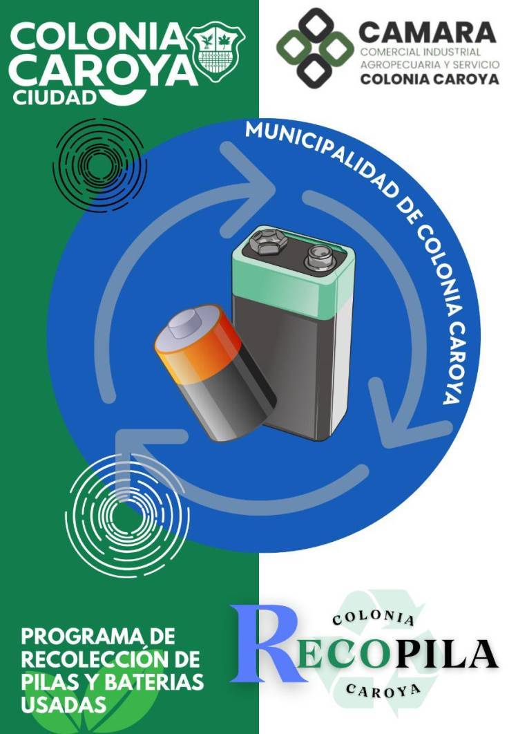 En Colonia Caroya, pondrán en marcha un plan de recolección de pilas usadas