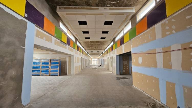Última etapa de la obra de la nueva escuela ProA en La Carlota
