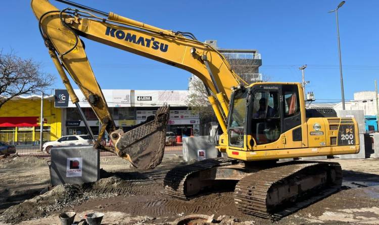 Gran avance de la obra de desagües en Alta Gracia