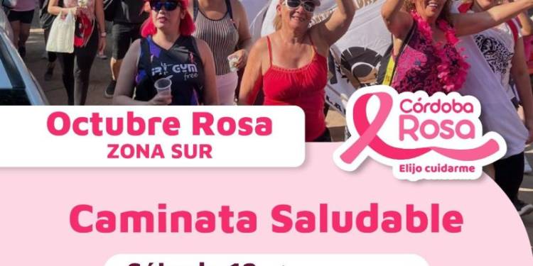 Invitan a una caminata de casi 2 km. para concientizar sobre el cáncer de mama