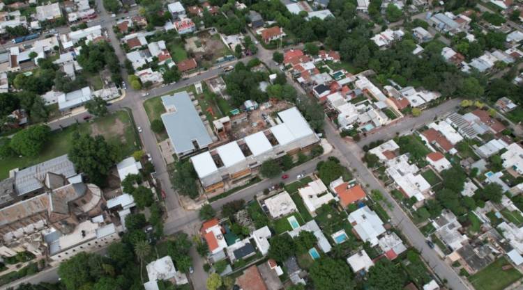 Avanzan las obras en el  centro de salud Eduardo “Gato” Romero de Villa Allende