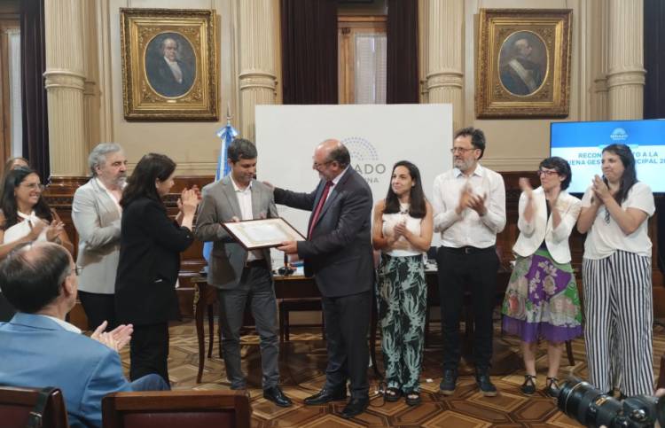 El Senado de la Nación entregó reconocimiento al Municipio de Jesús María