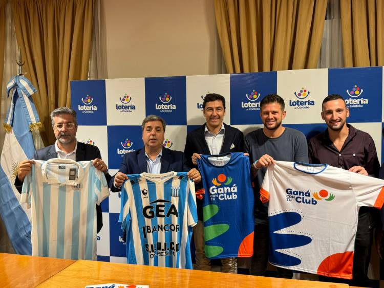 Lotería de Córdoba y Racing unidos por “Ganá con tu club”