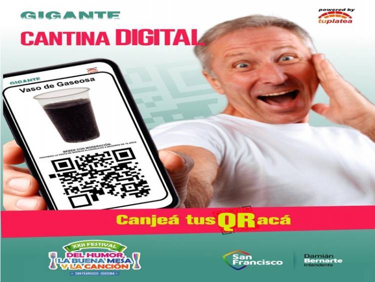 El Festival del Humor, la Buena Mesa y la Canción será el primero del país en contar con cantina digital