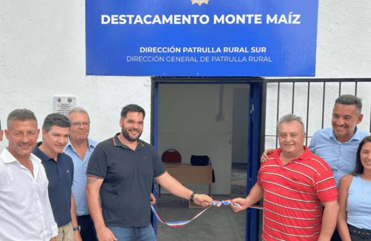 En Monte Maíz, la Provincia inauguró una nueva instalación que refuerza la seguridad de los productores de la zona