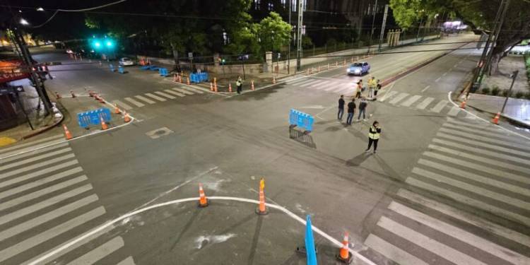 Con el fin de reducir los siniestros viales, rediseñan la intersección de Colón y Avellaneda