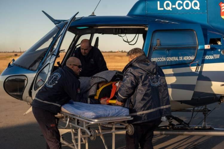 Turista herido en el Champaquí: La Provincia desplegó un operativo aéreo sanitario de urgencia